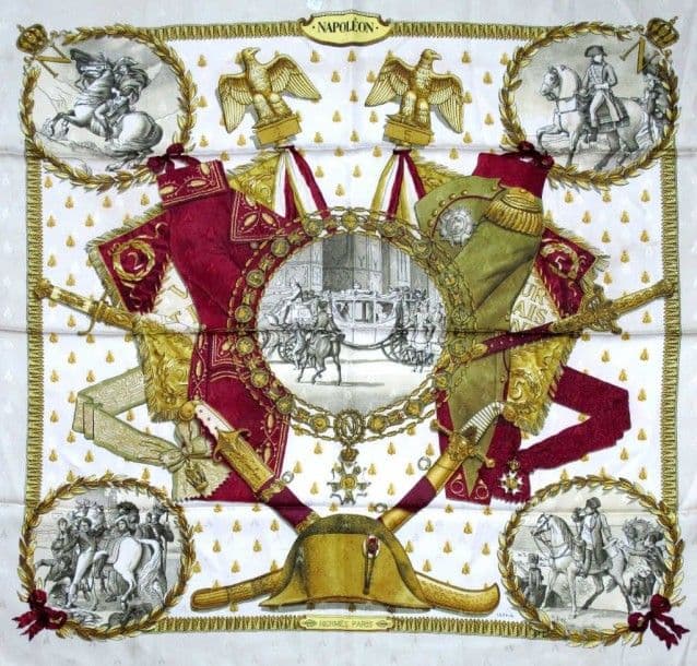 エルメス スカーフ「ナポレオン」white バリエーション