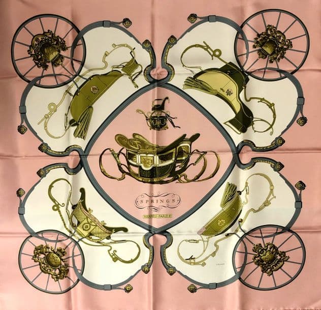 エルメス スカーフ「スプリングス」pink バリエーション