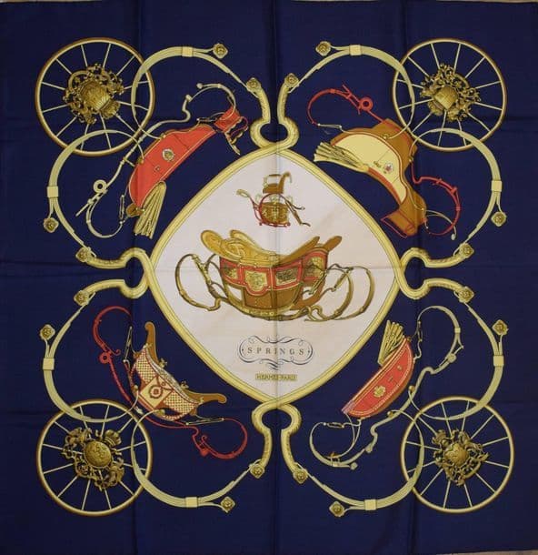 エルメス スカーフ「スプリングス」black バリエーション