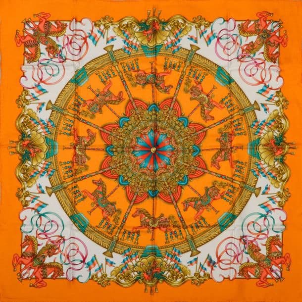 エルメス スカーフ「ルナパーク」orange バリエーション