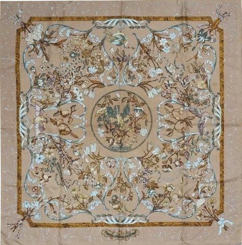 エルメス スカーフ「東洋の石と西洋の石細工」beige バリエーション