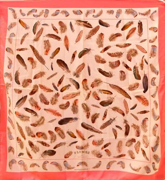 エルメス スカーフ「羽根」pink バリエーション