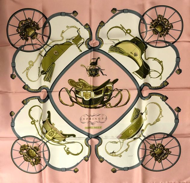 エルメス スカーフ「スプリングス」pink バリエーション