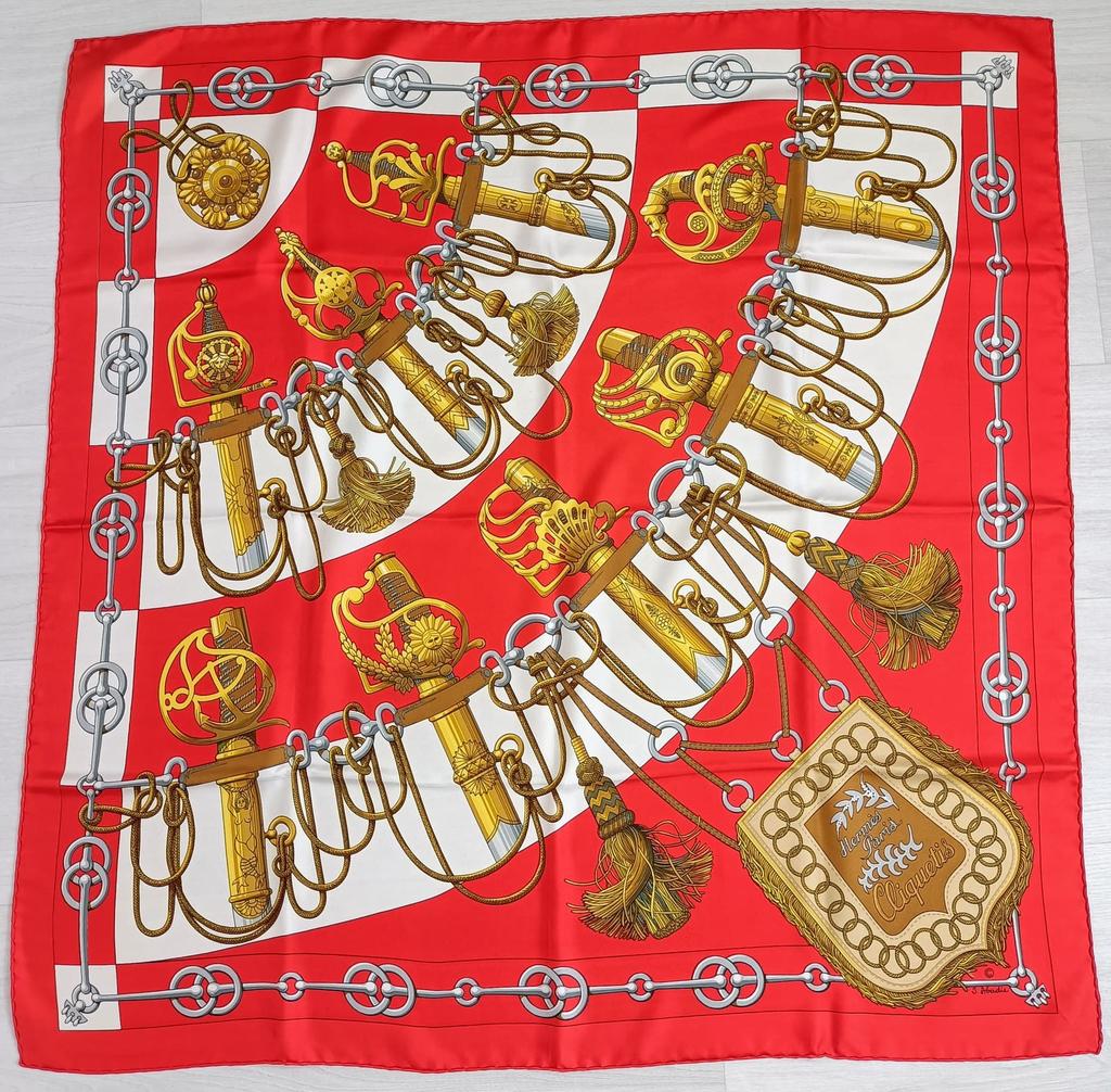 エルメス スカーフ「クリケティス」デザイン全体